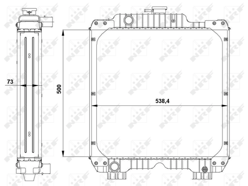 Radiator racire motor