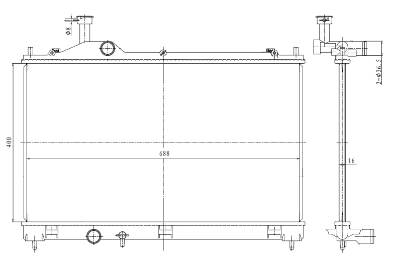 Radiator racire motor