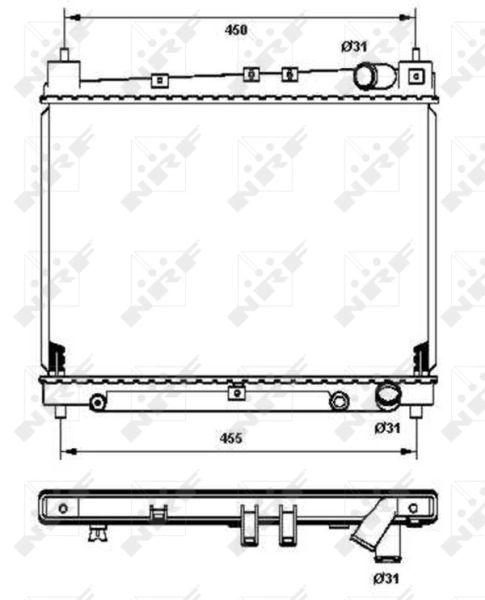 Radiator racire motor