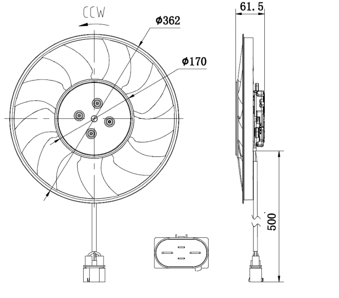 Ventilator radiator racire