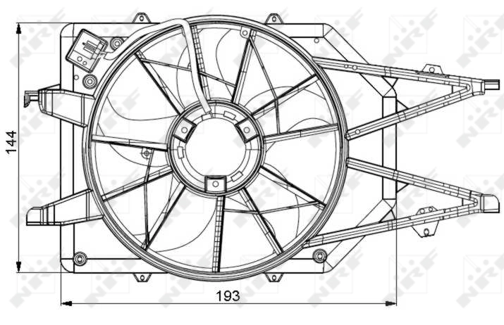 Ventilator radiator racire
