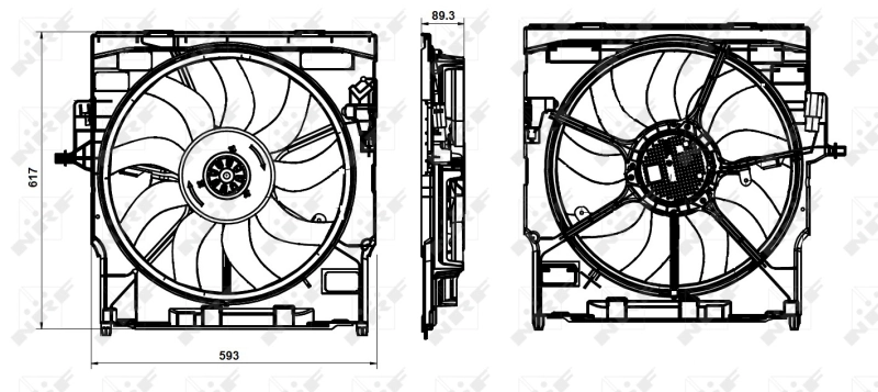 Ventilator radiator racire