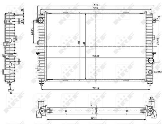 Radiator racire motor