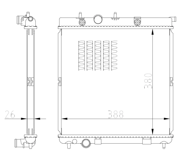 Radiator racire motor