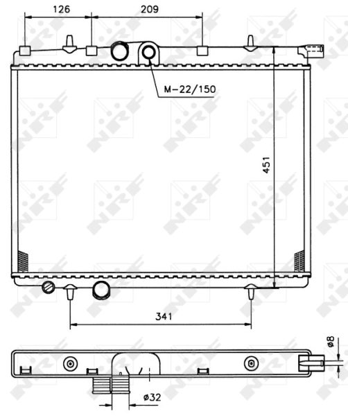Radiator racire motor