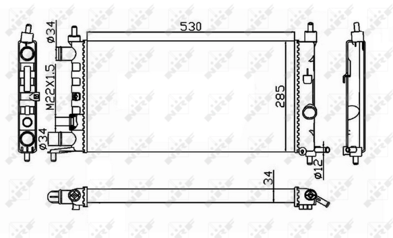 Radiator racire motor