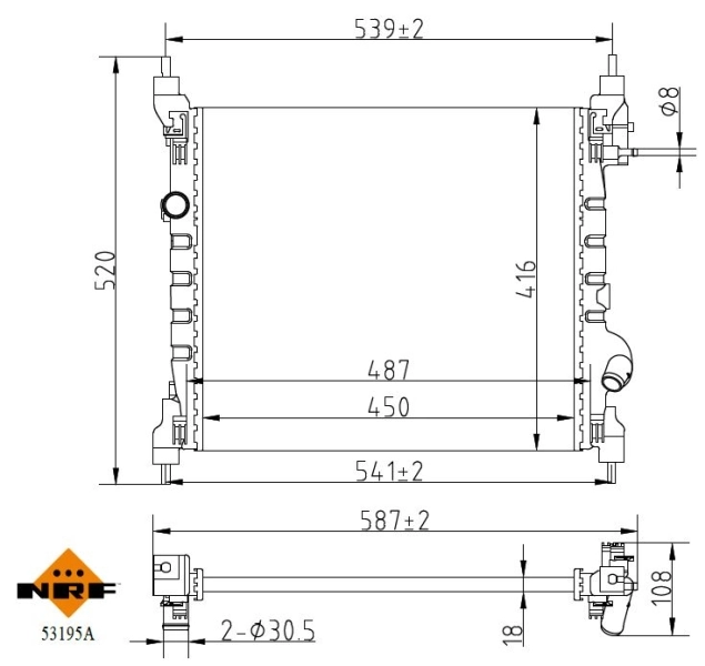 Radiator racire motor