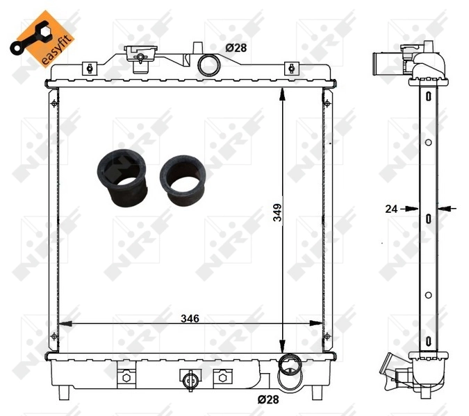 Radiator racire motor