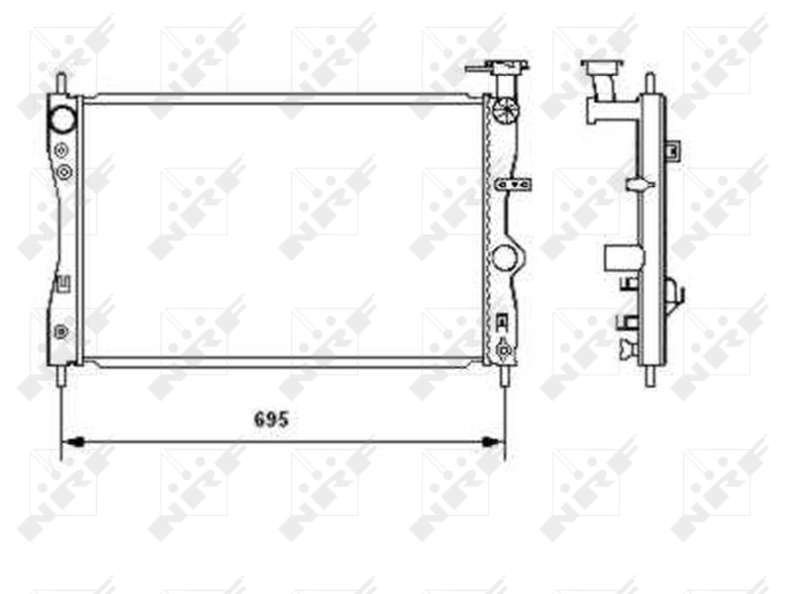 Radiator racire motor