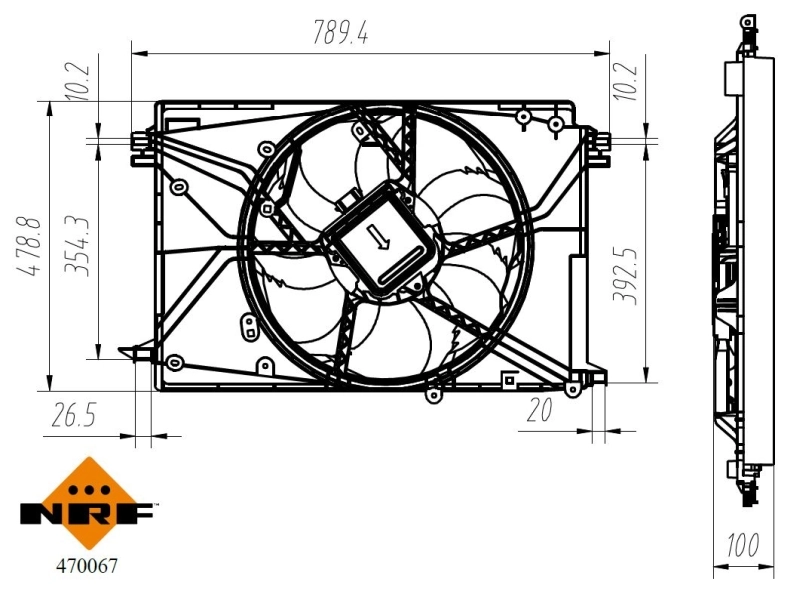 Ventilator radiator racire