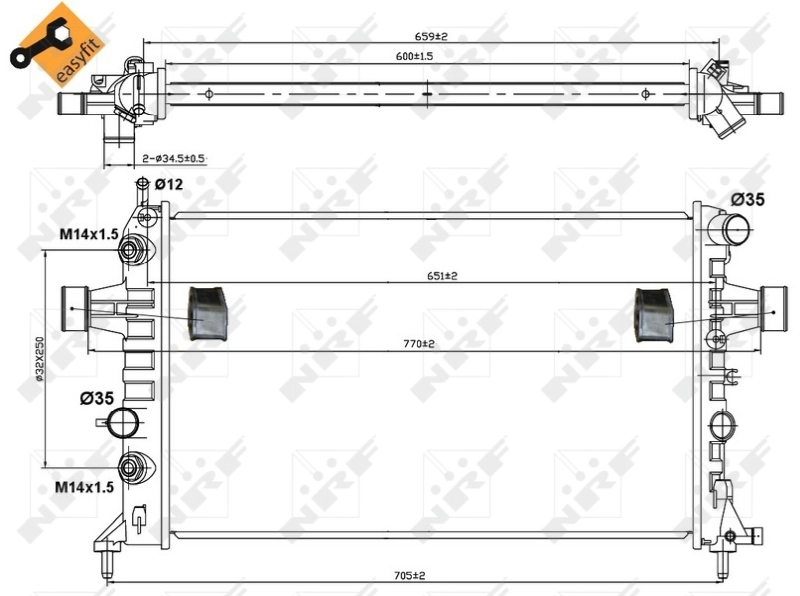 Radiator racire motor
