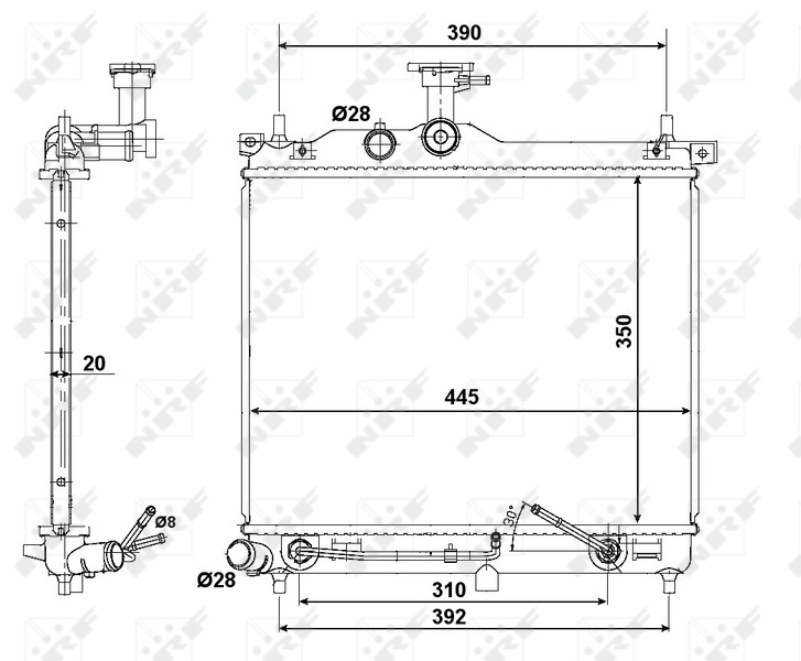 Radiator racire motor