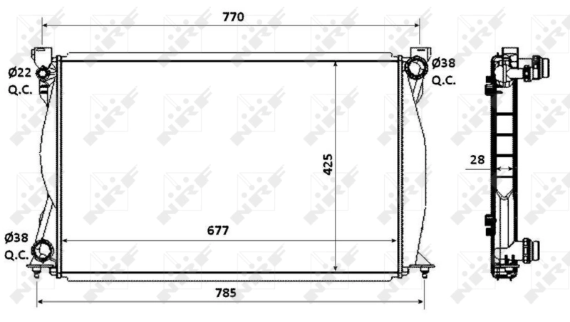 Radiator racire motor