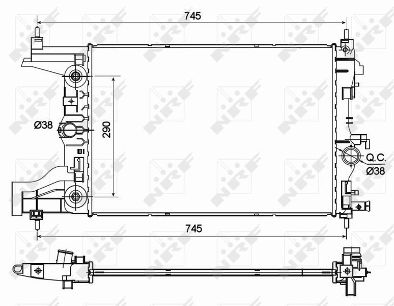 Radiator racire motor