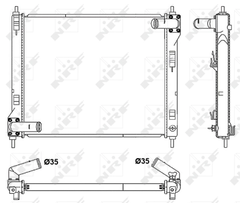 Radiator racire motor