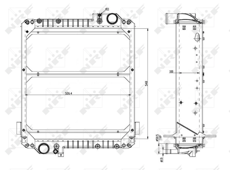 Radiator racire motor