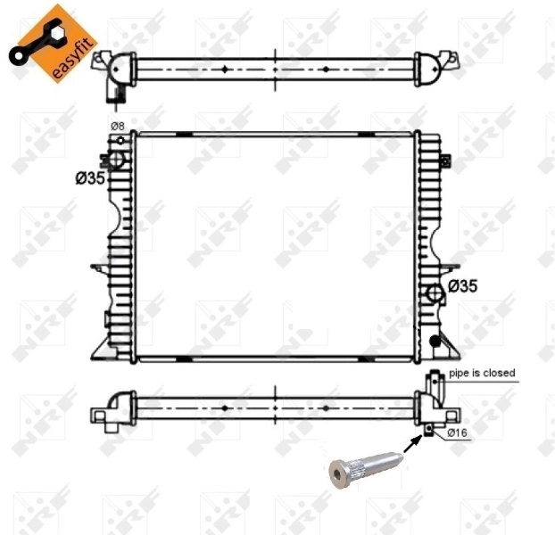 Radiator racire motor