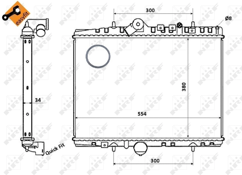 Radiator racire motor