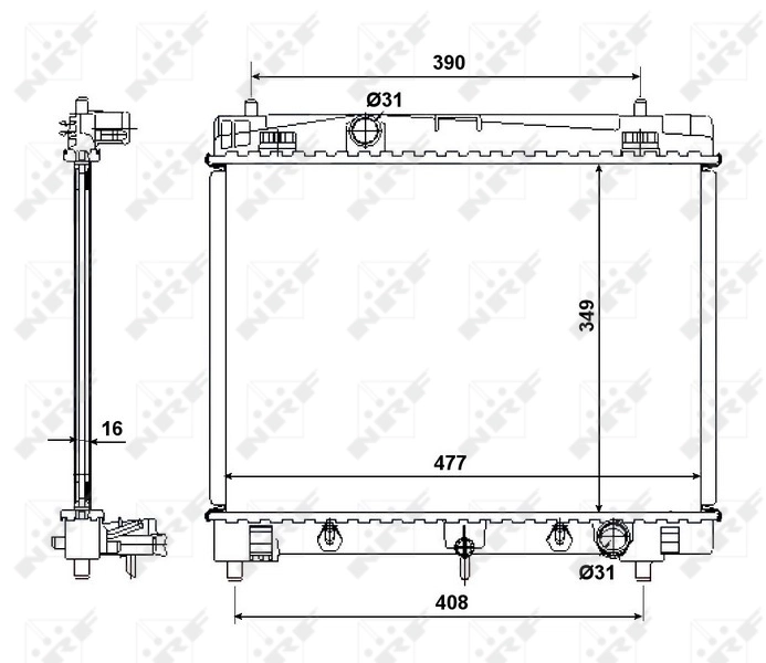 Radiator racire motor