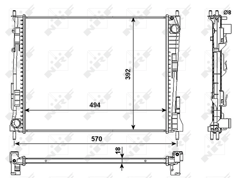 Radiator racire motor