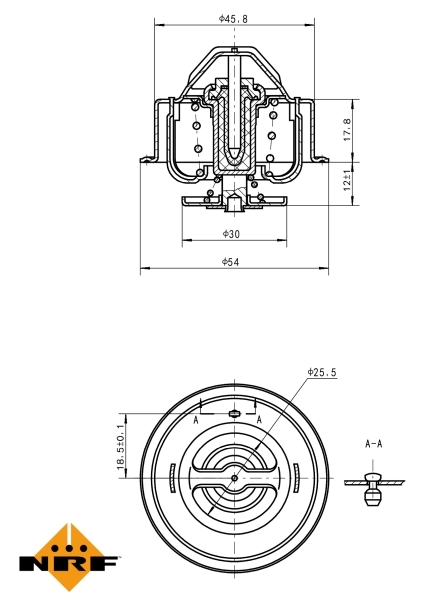 Termostat,lichid racire