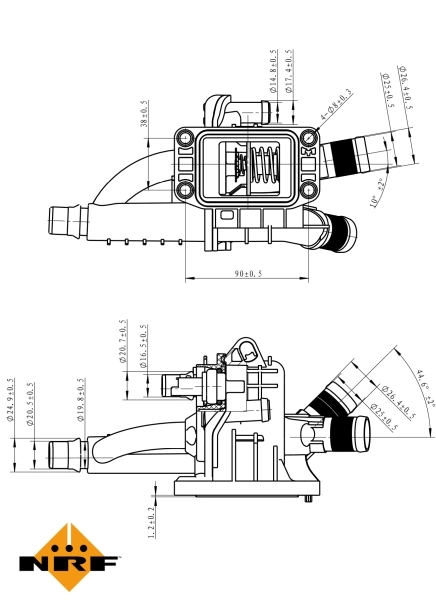 Termostat,lichid racire