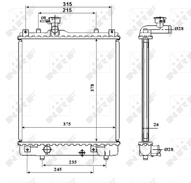 Radiator racire motor
