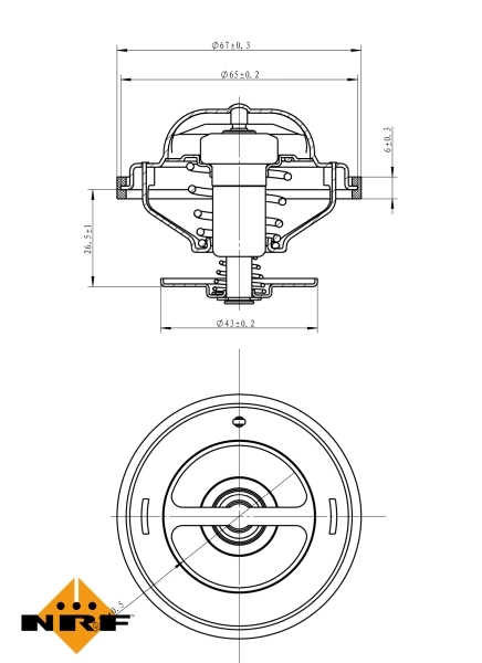 Termostat lichid racire