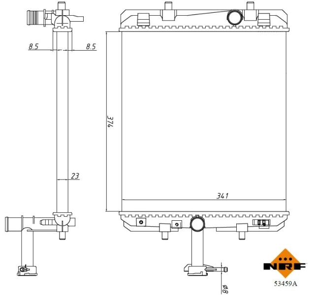 Radiator racire motor