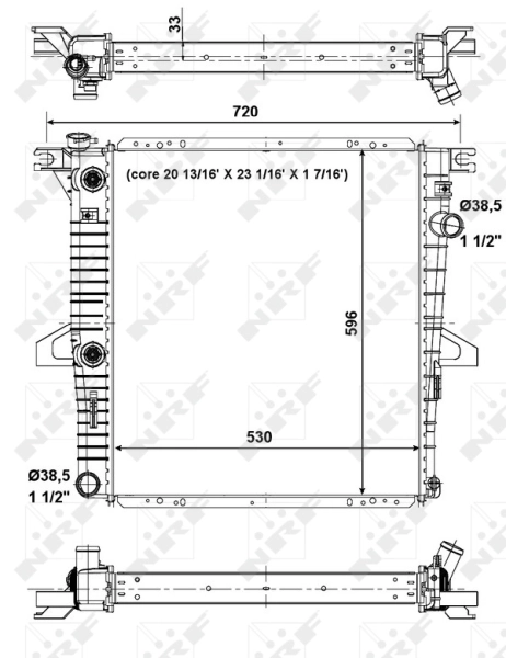 Radiator racire motor