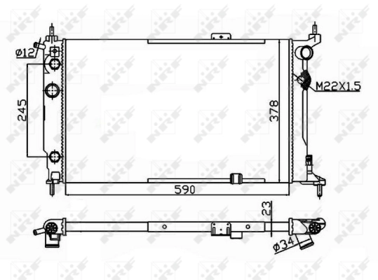Radiator racire motor
