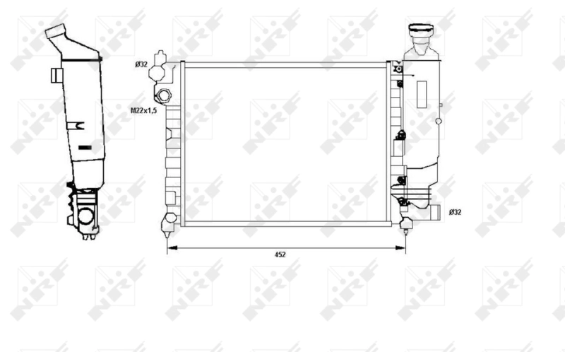 Radiator racire motor