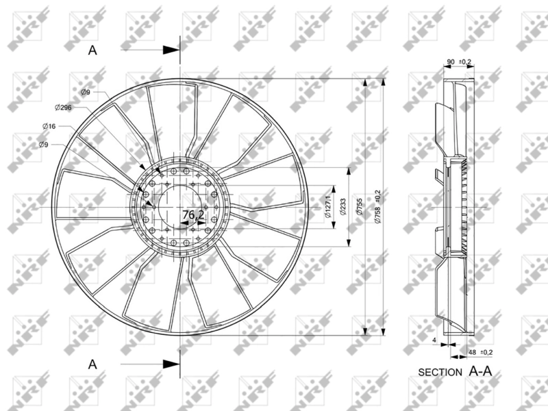Paleta ventilator racire motor