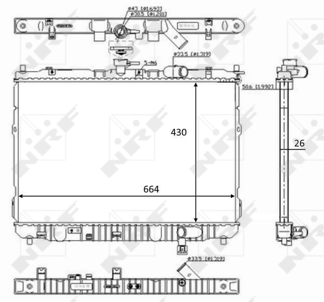 Radiator racire motor