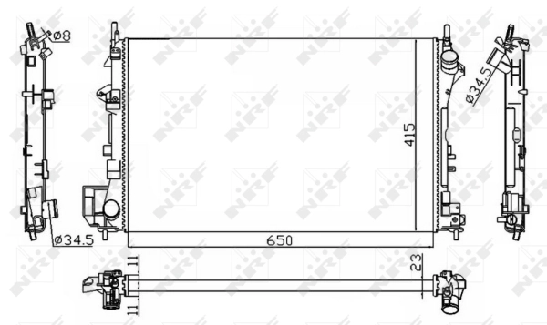 Radiator racire motor