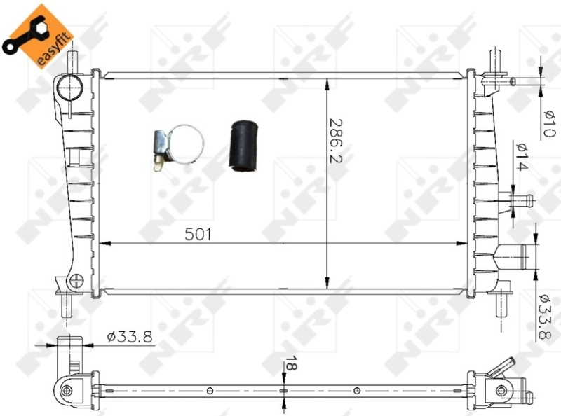 Radiator racire motor