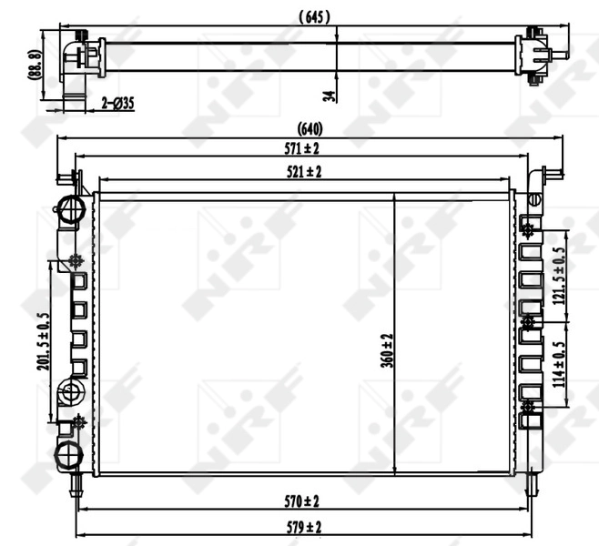 Radiator racire motor