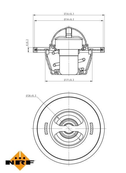 Termostat lichid racire