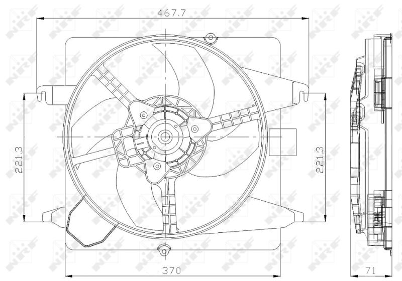 Ventilator radiator racire