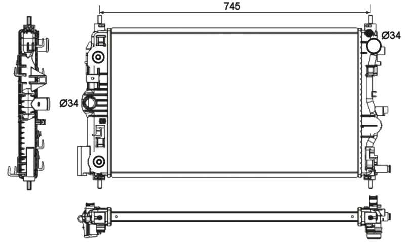 Radiator racire motor