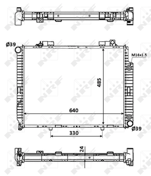 Radiator racire motor