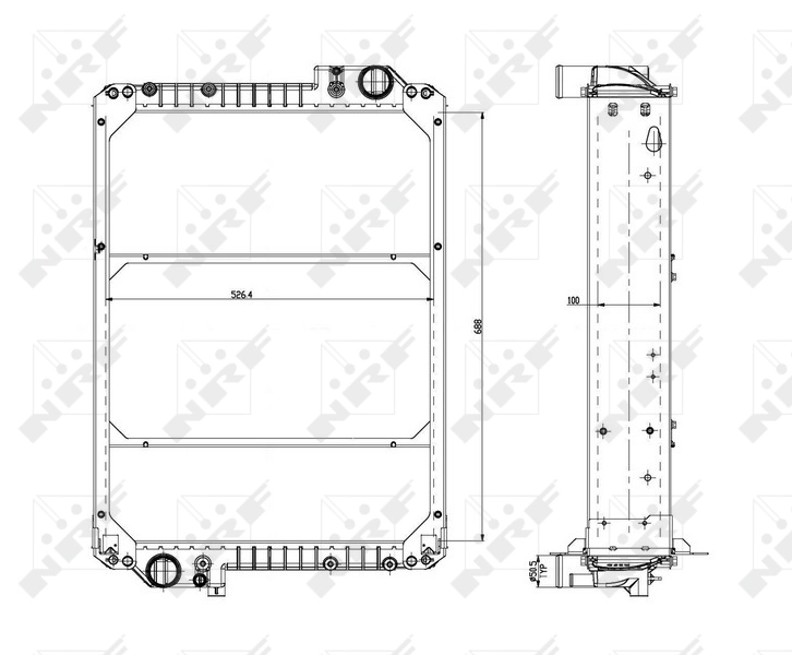 Radiator racire motor