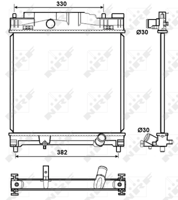 Radiator racire motor