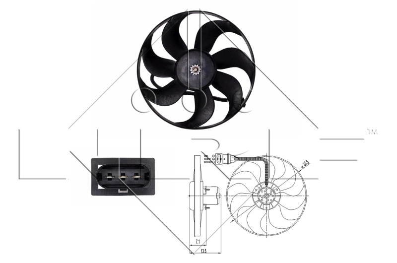 Ventilator radiator racire