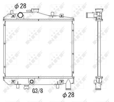 Radiator racire motor