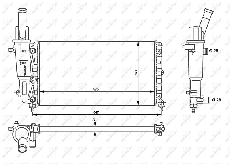 Radiator racire motor