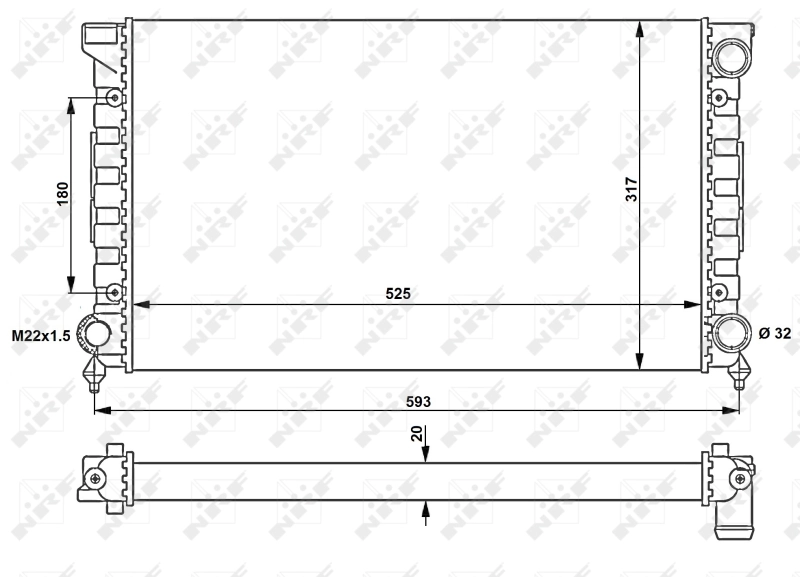 Radiator racire motor