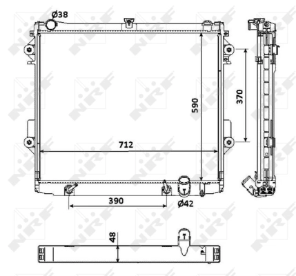 Radiator racire motor