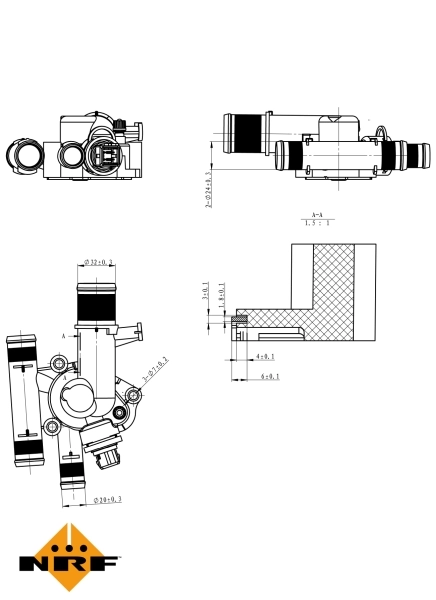 Termostat lichid racire