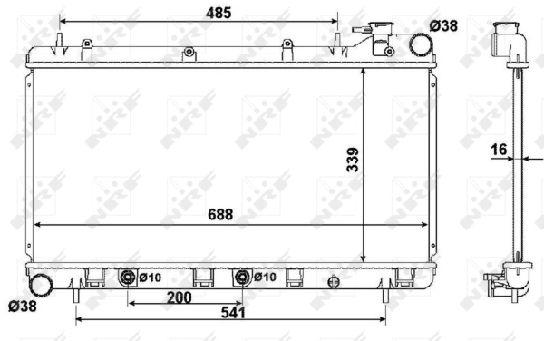 Radiator racire motor